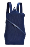 Issey Miyake Pleats Please  Bias Pleated Backpack In Navy