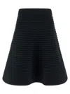 Issey Miyake Bounce Knit Skirts Green In Black