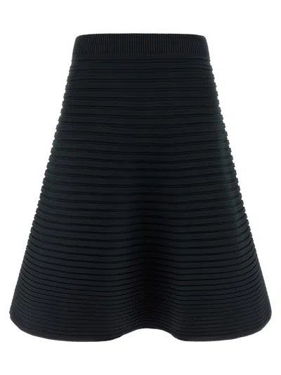 Issey Miyake Bounce Knit Skirts Green In Blue