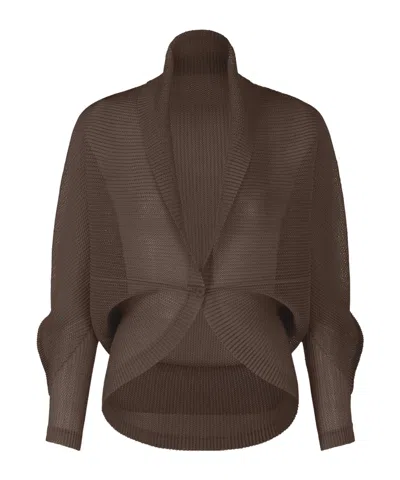 Issey Miyake Pleats Please  In Brown