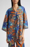 Issey Miyake Pleats Please  Carnival Pleated Tunic In Multi