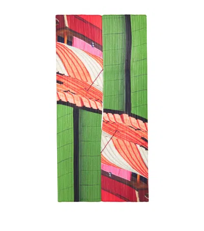 Issey Miyake Pleats Please  City Collage Madame-t Stole In Multi