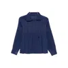 Issey Miyake Pleats Please  Coats In Blue