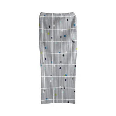 Pre-owned Issey Miyake Pleats Please  Crossing Dots Skirt 'grey' | Women's Size 3 In Gray