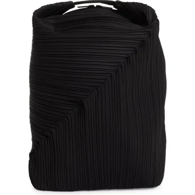 Issey Miyake Pleats Please Diagonal Pleats Backpack In Black  