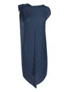Issey Miyake Pleats Please  Women's Flare Pleated Midi Dress In Blue