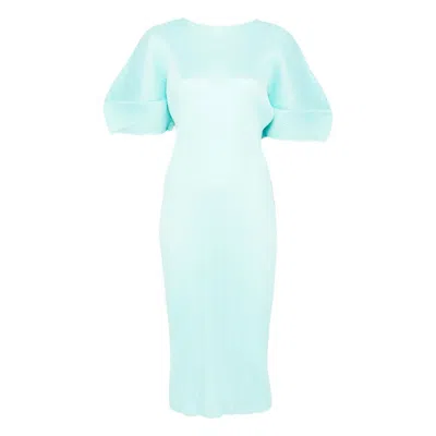 Issey Miyake Pleats Please  Dresses In Blue