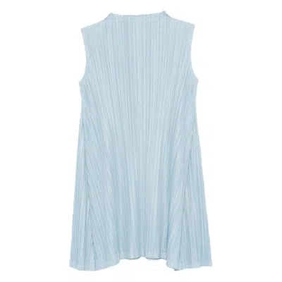 Issey Miyake Pleats Please  Dresses In Blue