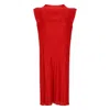 Issey Miyake Pleats Please  Dresses In Red