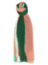 Issey Miyake Green Grainy Colors Madame-t Stole