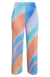 Issey Miyake Pleated Ombre Trousers In Multi