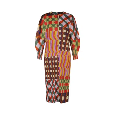 Pre-owned Issey Miyake Pleats Please  Harmony Coat 'pink' | Women's Size 3