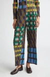 Issey Miyake Pleats Please  Harmony Pleated Wide Leg Pants In Brown