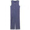 Issey Miyake Cotton Denim Jumpsuit In Blue