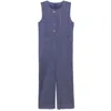 Issey Miyake Cotton Denim Jumpsuit In Blue