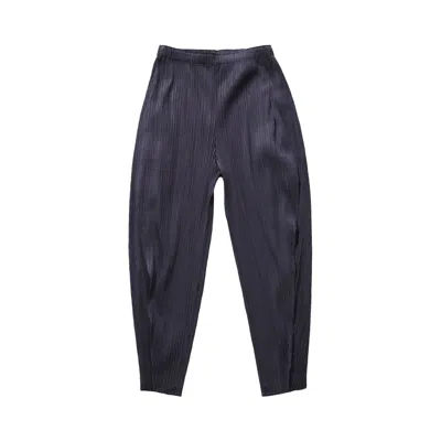 Pre-owned Issey Miyake Pleats Please  Lantern January Pant 'blue Black' | Women's Size 2