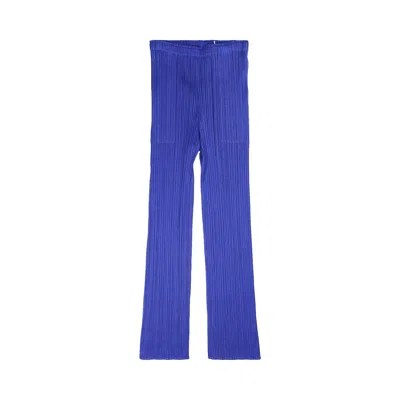 Pre-owned Issey Miyake Pleats Please  Mc July Pants 'blue' | Women's Size 3
