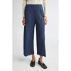 Issey Miyake Mellow Pleats Culottes In Blue