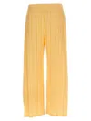 Issey Miyake Pleats Please  'mellow Pleats' Pants In Yellow
