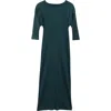 Issey Miyake Pleats Please  Merry Bicolor Dress In Green