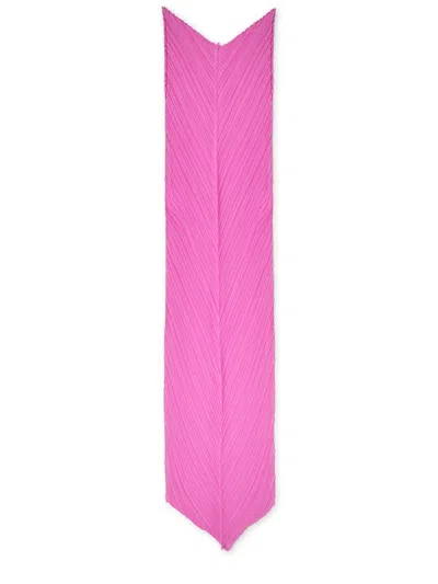 Issey Miyake Pleats Please  Mini Pleated Summer Scarf In Metallic