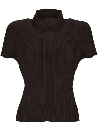 Issey Miyake Pleats Please  Monthly Colors April Top In Black