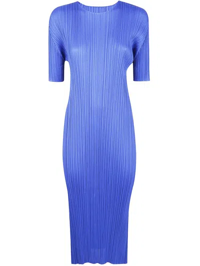 Issey Miyake Pleats Please  "monthly Colors: August" Dress Clothing In Blue