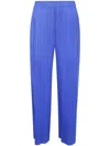 Issey Miyake Monthly Colours January Cropped Trousers In Blue