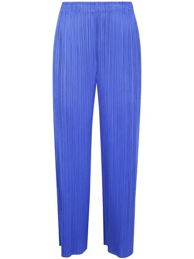 Issey Miyake Pleats Please  "monthly Colors: August" Pants Clothing In Blue