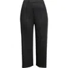 Issey Miyake Pleats Please  Monthly Colors August Pleated Crop Pants In Black