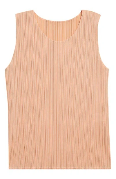 Issey Miyake Pleats Please  Monthly Colors August Pleated Shell In Orange