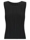 Issey Miyake Black Basics Tank Top In Black