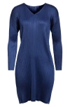 Issey Miyake Blue Monthly Colors February Tunic In Navy