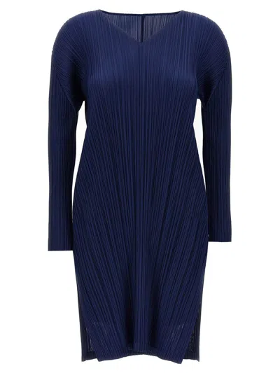 Issey Miyake Pleats Please  'monthly Colors: February' Tunic In Blue