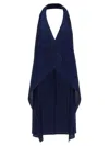 Issey Miyake Navy Monthly Colors November Maxi Dress In Blue