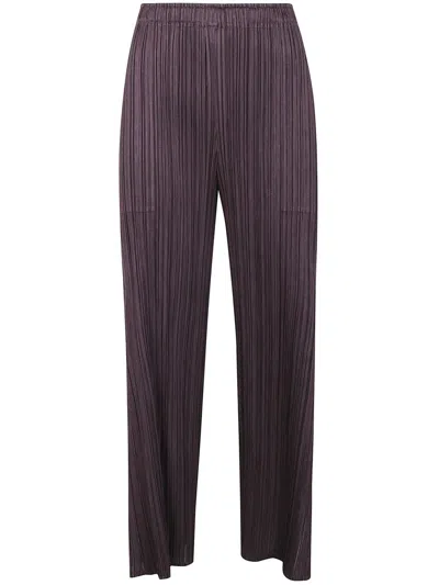 Issey Miyake Pleats Please  "monthly Colors: July" Pants Clothing In Purple