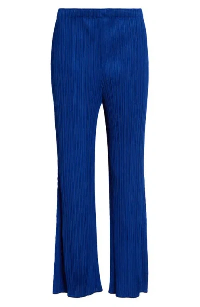 Issey Miyake Pleats Please  Monthly Colors July Pleated Pants In Blue
