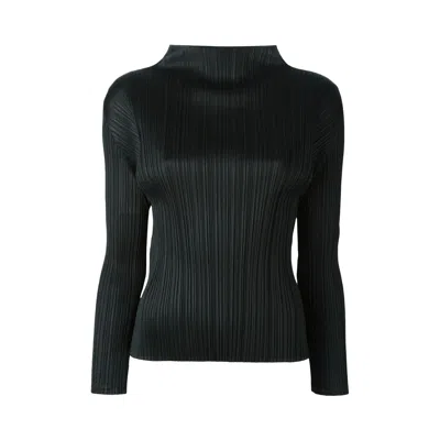 Pre-owned Issey Miyake Pleats Please  Monthly Colors July Shirt 'black' | Women's Size Onesize