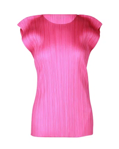 Issey Miyake Pleats Please  Monthly Colors July T-shirt In Pink Polyester