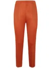 Issey Miyake Pleated Cropped Trousers In Yellow