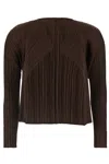 Issey Miyake March Cardigan With Monthly Pleated Texture