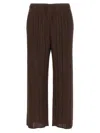 Issey Miyake Brown Straight Leg Pants In Brown