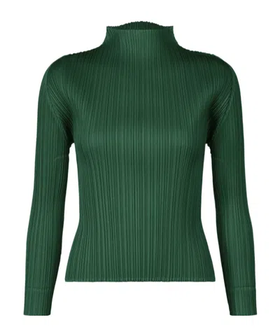Issey Miyake Pleats Please  Monthly Colors March Shirt In Green