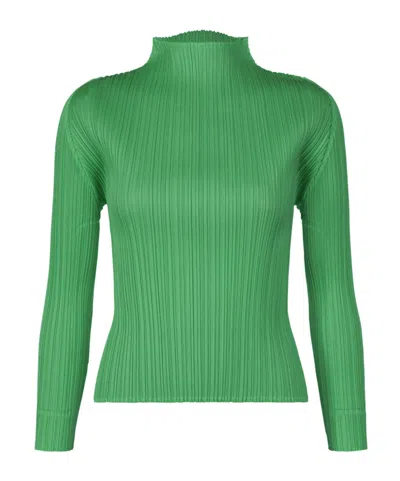 Issey Miyake Pleats Please  Monthly Colors March Shirt In Green