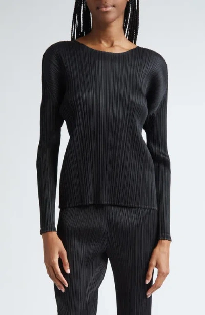 Issey Miyake Black Monthly Colors February Long Sleeve T-shirt