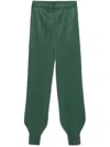 Issey Miyake Plissé Trousers In Green
