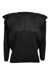 Issey Miyake Pleats Please  'monthly Colors: September' Blouse In Black