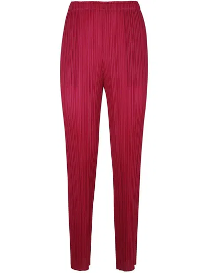 Issey Miyake Pleats Please  New Colorful Basics 4 Trousers Clothing In Pink