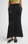 Issey Miyake Pleats Please  Ole Pleated A-line Skirt In Black