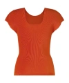 Issey Miyake Pleats Please  In Orange